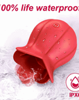 10 Speeds Rose Toy With Tongue 100% life waterproof