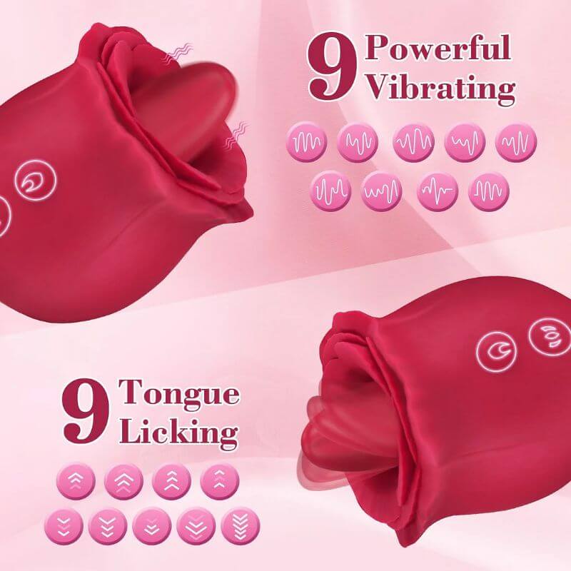 2 In 1 Rose Toy | Body-Safe Silicone RoseZoe 2 In 1 Rose Toy | Body-Safe Silicone RoseZoe