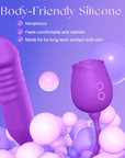 New Rose Clit Sucking Toy Dildo G-spot Vibrator