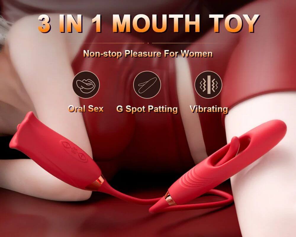 Rose Suction Toy | 3-in-1 Rose Sex Toy