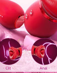 4-IN-1 Sucking & Licking Rose Toy