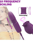4 In 1 Detachable Rose Toy 10 FREQUENCY SUCKING