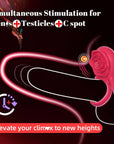 Cock Ring With Rose Clit Vibrator for Couples
