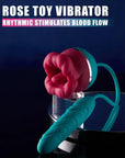Mouth Shape Rose Toy With Dildo