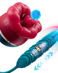 Mouth Shape Rose Toy With Dildo
