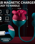 Mouth Shape Rose Toy With Vibrator