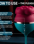 Mouth Shape Rose Toy With Vibrator