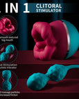 Mouth Shape Rose Toy With Vibrator