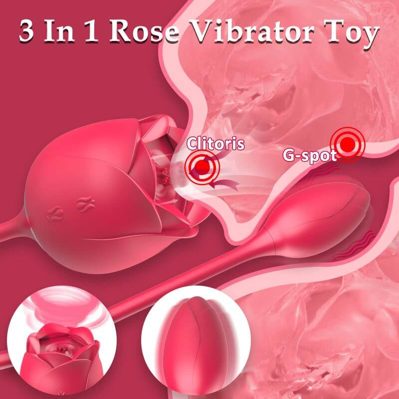 Rose Clitoral Vibrator | Fast Magnetic Charging RoseZoe Rose Clitoral Vibrator | Fast Magnetic Charging RoseZoe