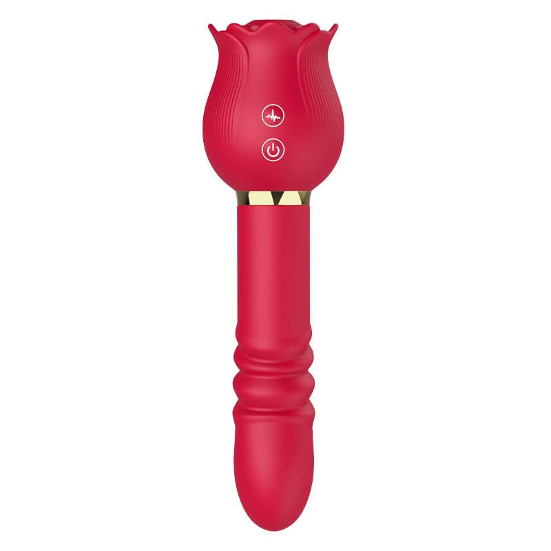 Rose Telescopic Toy - 12 Frequency Vibration Suction RoseZoe Rose Telescopic Toy - 12 Frequency Vibration Suction RoseZoe