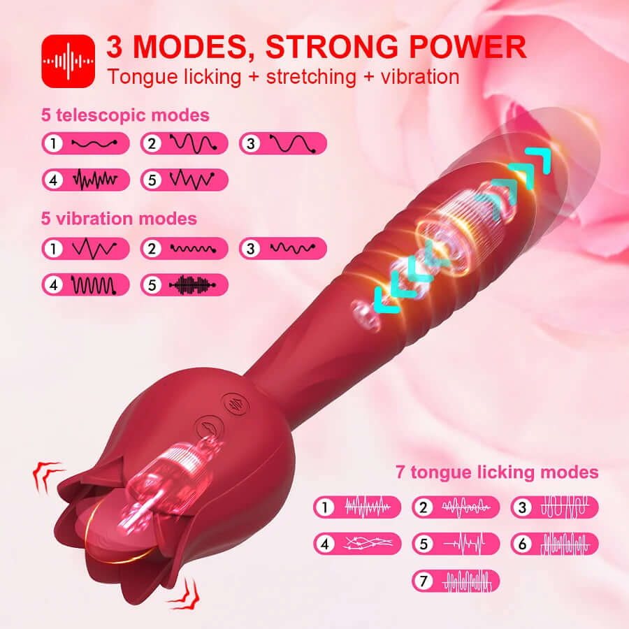 Rose Tongue Licking Wand