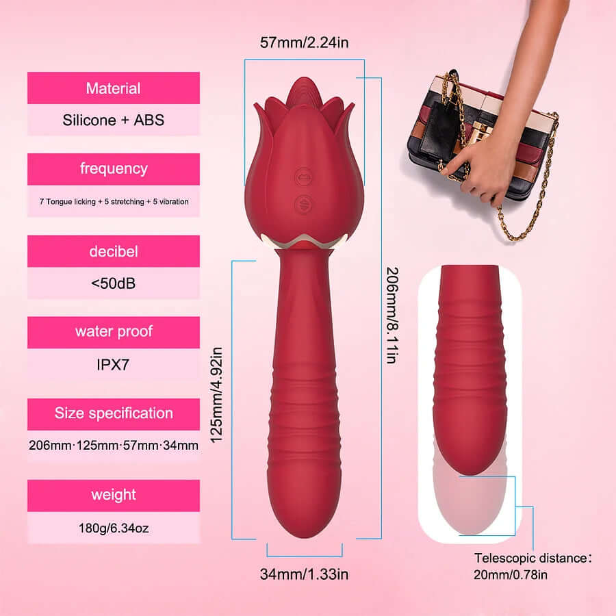 Rose Tongue Licking Wand