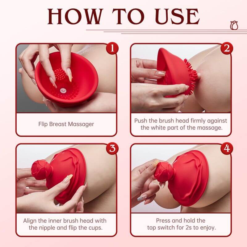 Rose Toy Nipple Massager