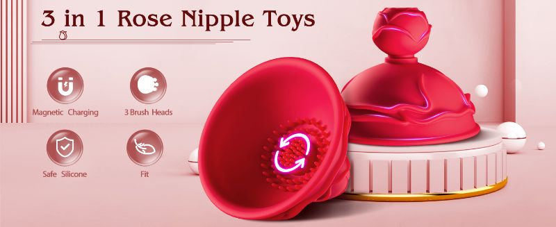 Rose Toy Nipple Massager