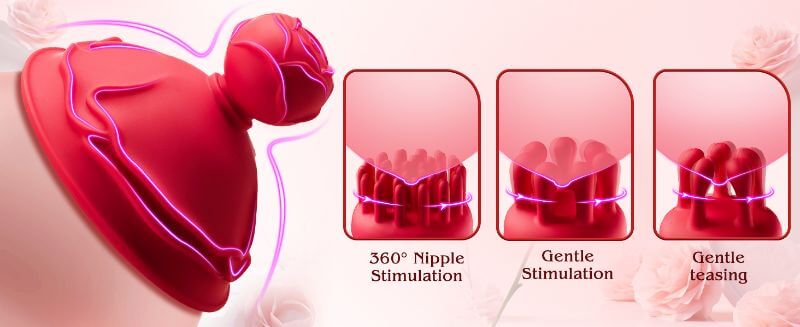 Rose Toy Nipple Massager