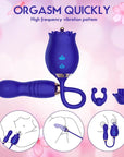 Rose Toy With Vibrating Dildo