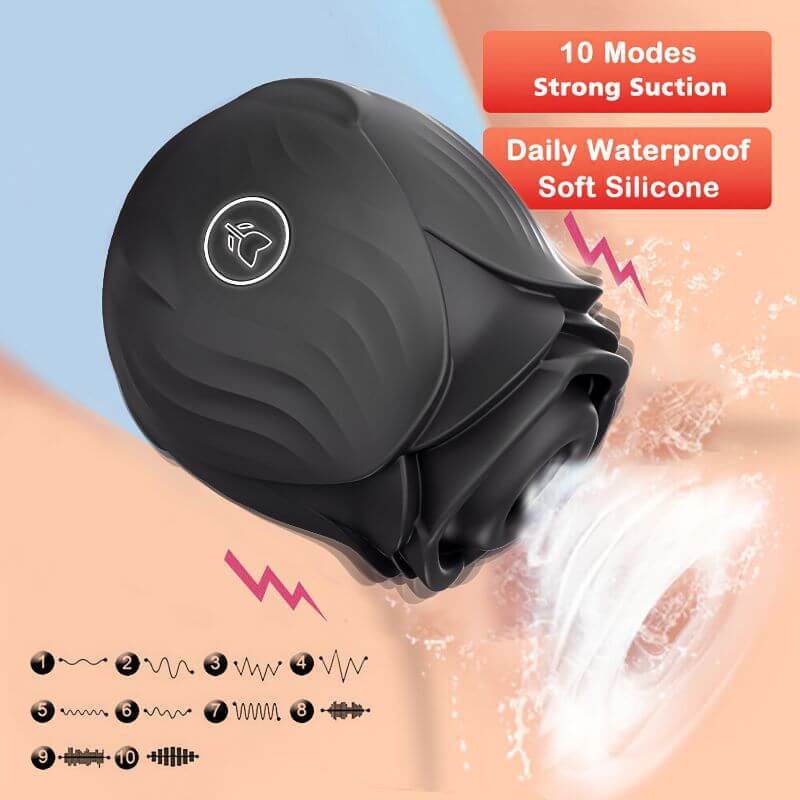 Rose Vibrator Sex Toy For Women 10 modes