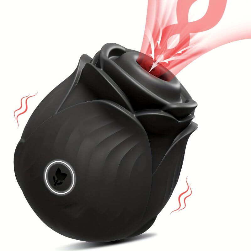 Black Rose Vibrator Sex Toy For Women