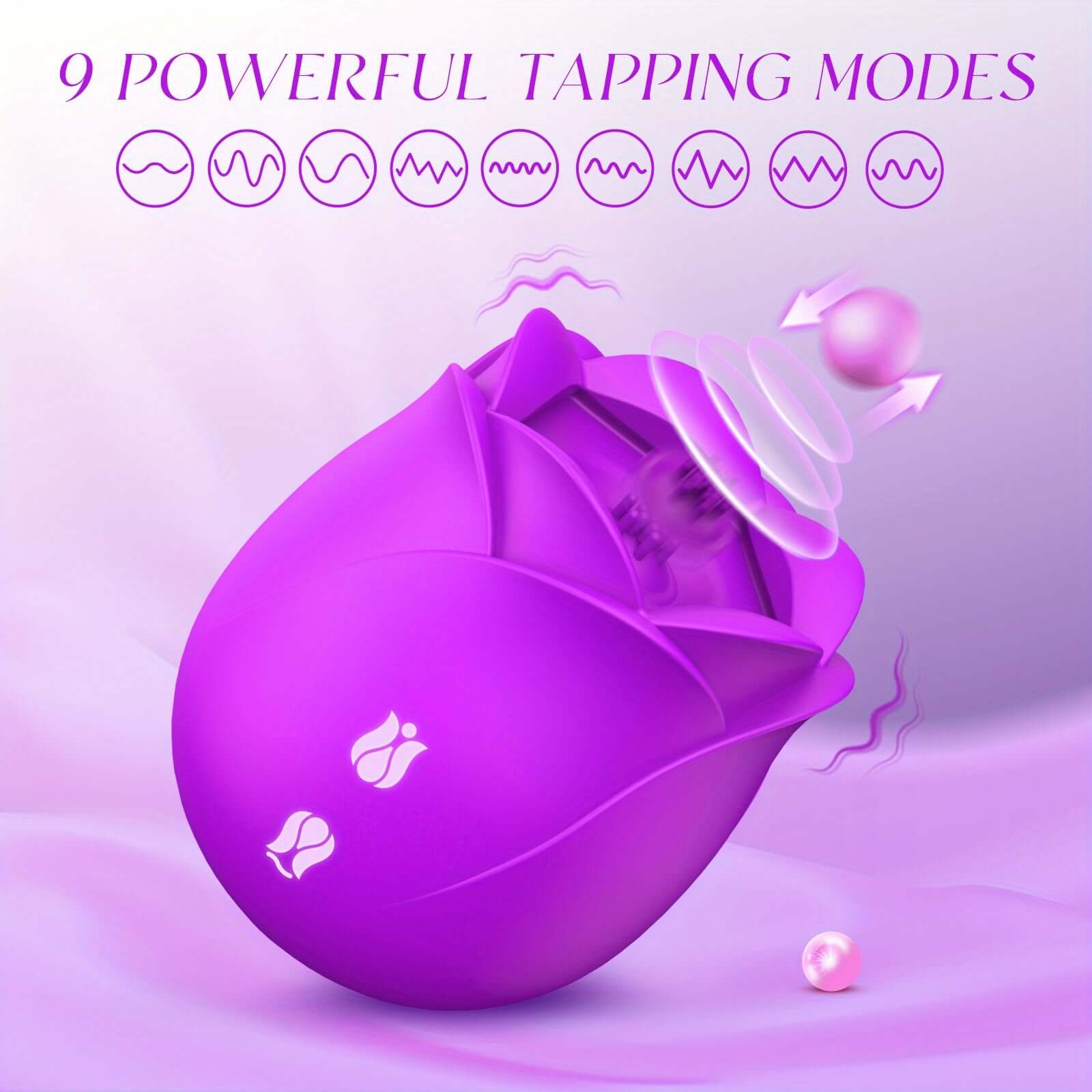 Rose Petal Sex Toy | Waterproof 9 Vibration Modes RoseZoe Rose Petal Sex Toy | Waterproof 9 Vibration Modes RoseZoe