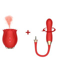 Detachable 2 in 1 Rose Sexual Toy 10 Speeds Sucking & Vibration