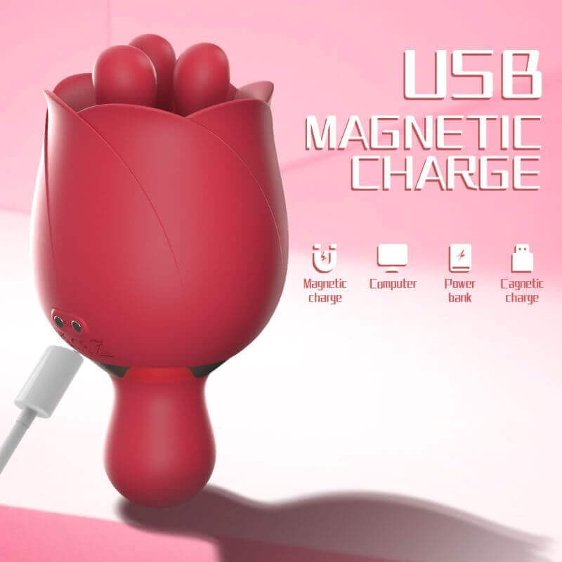 Tongue Rose Flower Vibrator
