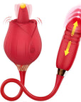 Tongue-licking & Thrusting Rose Toy