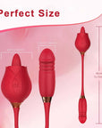 Tongue-licking & Thrusting Rose Toy