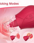 Tongue-licking & Thrusting Rose Toy