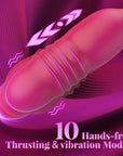Big Mouth Rose Tongue Vibrator With Thrusting Dildo