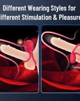 Cock Ring With Rose Clit Vibrator for Couples
