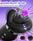 5IN1 Mouth Rose Sucking Vibrator Rose Sex Toy, 10 Tongue Licking, New APP