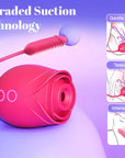 New Rose Clit Sucking Toy Dildo G-spot Vibrator