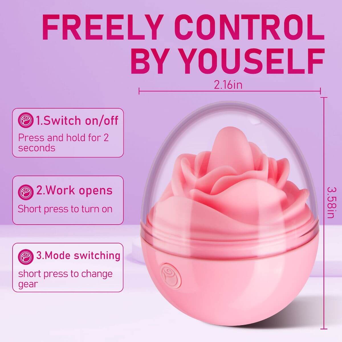 Pink Rose Vibrator