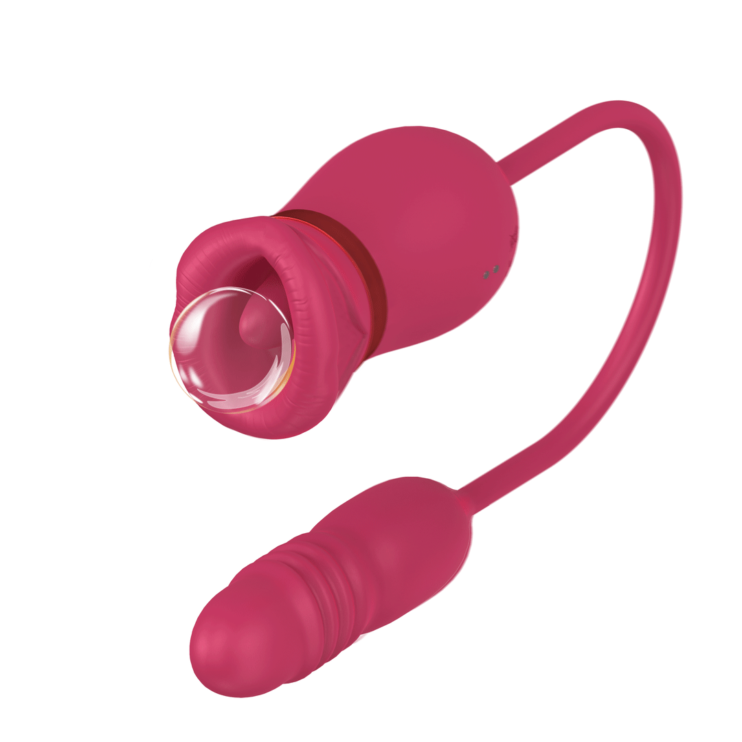 Red Rose Toy with Tongue 5-in-1 Functionality RoseZoe Red Rose Toy with Tongue 5-in-1 Functionality RoseZoe