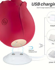 Rose Clit Sucker usb Charging