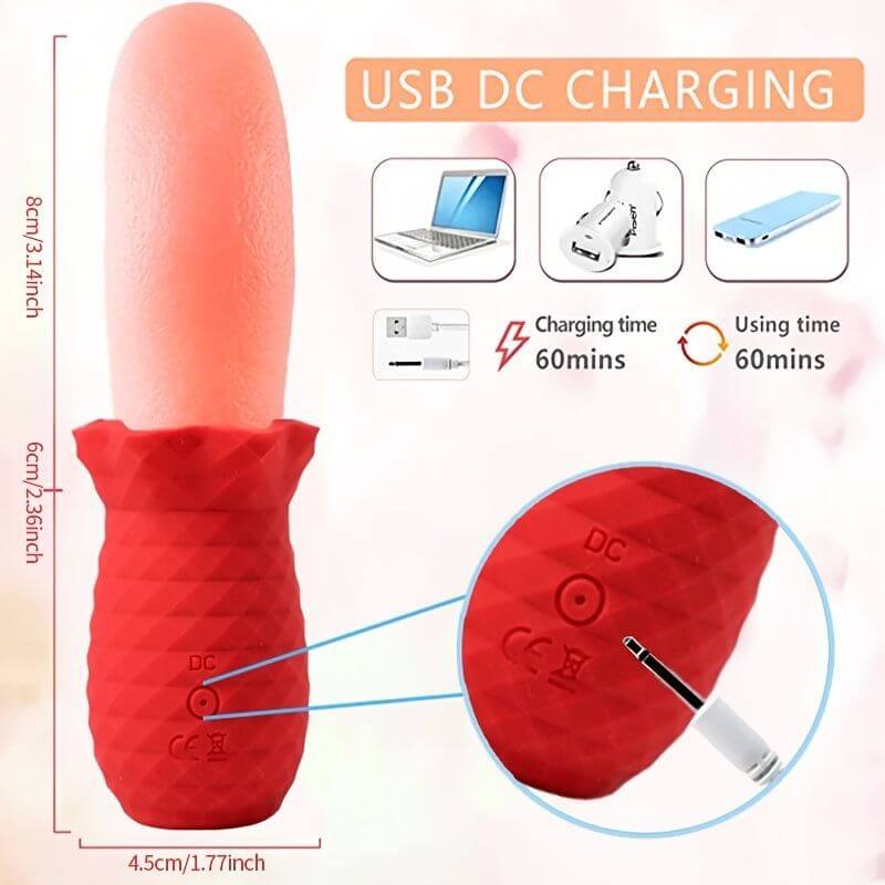 rose tongue vibrator Penetrating skin sensitivity