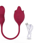 Rose Toy With Telescopic Vibration Modes