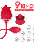 Rose Toy With Telescopic Vibration Modes
