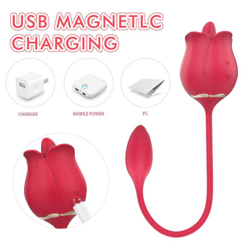 Rose Toy With Telescopic Vibration Modes RoseZoe Rose Toy With Telescopic Vibration Modes RoseZoe
