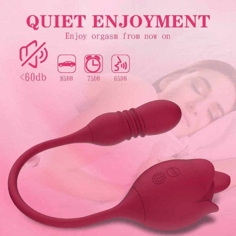 Rose Toy With Telescopic Vibration Modes