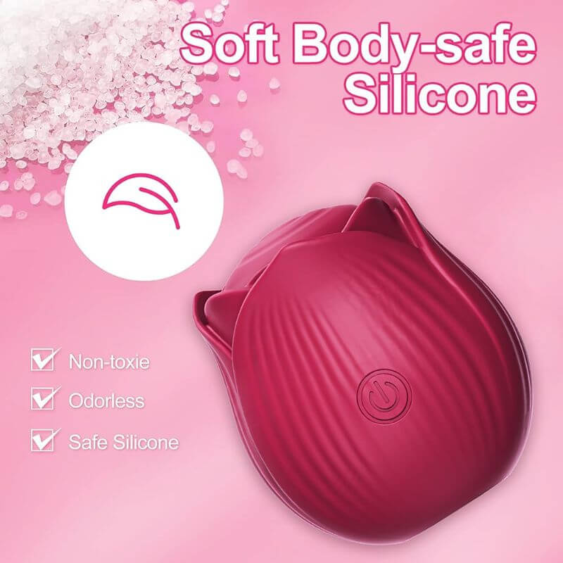 Rose Vibration - Tapping &Vibrating Modes for Enhanced Clitoral Nipple Stimulator