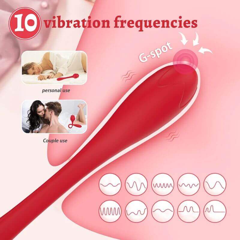Rose Vibrator Toy - 10 Vibration Frequencies RoseZoe Rose Vibrator Toy - 10 Vibration Frequencies RoseZoe