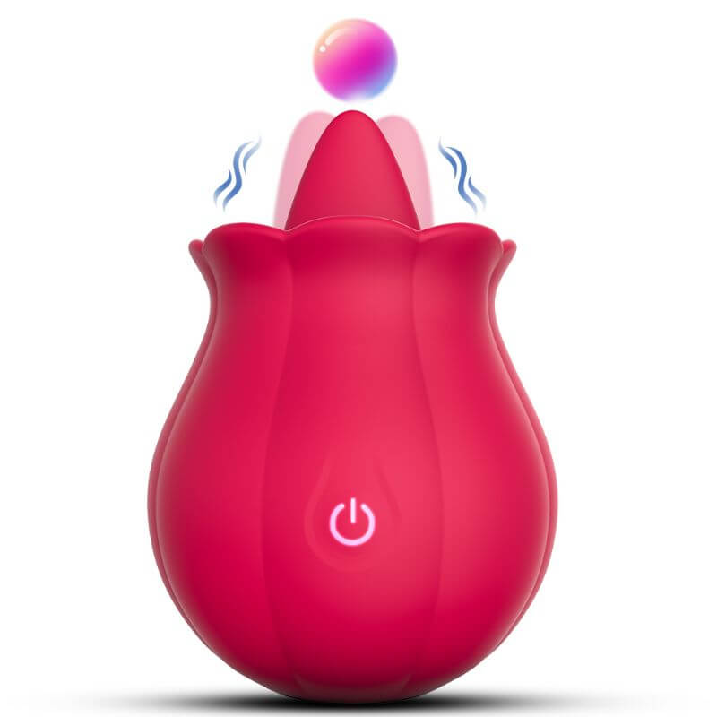 Rose Women Toy | Tongue Licking Stimulator With 9 Vibrating RoseZoe Rose Women Toy | Tongue Licking Stimulator With 9 Vibrating RoseZoe