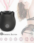 Black Rose Toy - 9 Sucking and 9 Vibrating