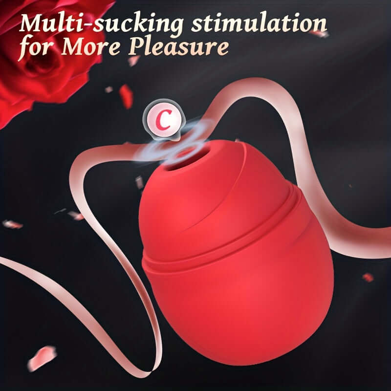sex toy rose 5 Sucking Vibration Modes Body Safe Silicone