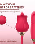 the rose adult toy cylindrical head design