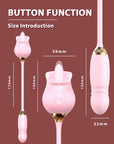 the rose adult toy rapid telescopic vibration