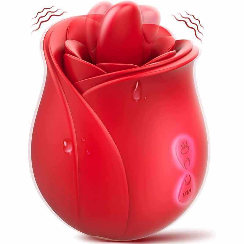 Vibrating Rose - 7 powerful tongue licking vibration modes RoseZoe Vibrating Rose - 7 powerful tongue licking vibration modes RoseZoe
