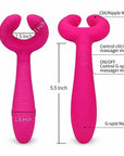 Y-1 size and control guide showing eight inch overall height, five-and-a-half inch long body, 1.6 inch body width and two control symbols