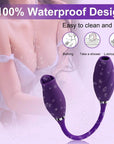 Rose Petal Vibrator With Vibrant Dildo | 10 SUCKING +10 LICKING+10 VIBRATION MODES
